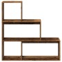 Antique wooden 3-level divider bookcase 123x29x123 cm by , Bookcases and shelves - Ref: Foro24-857992, Price: 81,18 €, Discou...