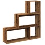 Antique wooden 3-level divider bookcase 123x29x123 cm by , Bookcases and shelves - Ref: Foro24-857992, Price: 81,18 €, Discou...