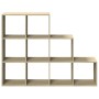 Sonoma wood 3-level divider bookcase 137.5x29x103.5 cm by , Bookcases and shelves - Ref: Foro24-857978, Price: 91,52 €, Disco...