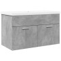 Mueble de baño con lavabo integrado gris hormigón de , Muebles de baño - Ref: Foro24-3324859, Precio: 207,50 €, Descuento: %