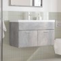 Mueble de baño con lavabo integrado gris hormigón de , Muebles de baño - Ref: Foro24-3324859, Precio: 193,49 €, Descuento: %