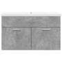 Mueble de baño con lavabo integrado gris hormigón de , Muebles de baño - Ref: Foro24-3324859, Precio: 193,49 €, Descuento: %