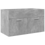 Mueble de baño con lavabo integrado gris hormigón de , Muebles de baño - Ref: Foro24-3324859, Precio: 193,49 €, Descuento: %