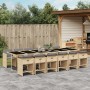 Garten-Essgruppe mit 13-teiligen Kissen aus synthetischem Rattan in Beige. von , Gartensets - Ref: Foro24-3211128, Preis: 931...