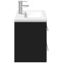 Mueble de baño con lavabo integrado negro de , Tocadores de baño - Ref: Foro24-3278777, Precio: 264,26 €, Descuento: %