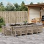 Garden dining set with 15-piece synthetic rattan beige cushions by , Garden sets - Ref: Foro24-3210876, Price: 966,55 €, Disc...