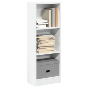 Weißes Regal aus Holzwerkstoff 40x24x109 cm von , Bücherregale und Regale - Ref: Foro24-857774, Preis: 42,36 €, Rabatt: %