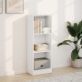 Engineered wood white shelf 40x24x109 cm by , Bookcases and shelves - Ref: Foro24-857774, Price: 42,31 €, Discount: %