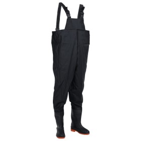 Vadeador de pecho con botas negro talla 39 de , Vadeadores para caza y para pesca - Ref: Foro24-4016982, Precio: 33,13 €, Des...