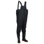 Vadeador de pecho con botas negro talla 46 de , Vadeadores para caza y para pesca - Ref: Foro24-4016989, Precio: 33,13 €, Des...