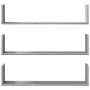 Wall shelf 3 units engineered wood Sonoma gray 80x18x18cm by , Shelves and shelves - Ref: Foro24-853295, Price: 33,11 €, Disc...