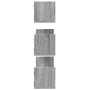 Wall shelf 3 units engineered wood Sonoma gray 80x18x18cm by , Shelves and shelves - Ref: Foro24-853295, Price: 33,11 €, Disc...