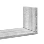 Wall shelf 3 units engineered wood Sonoma gray 80x18x18cm by , Shelves and shelves - Ref: Foro24-853295, Price: 33,11 €, Disc...