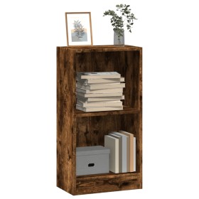 Engineered wood smoked oak bookshelf 40x24x76 cm by , Bookcases and shelves - Ref: Foro24-857769, Price: 34,80 €, Discount: %