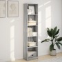 Engineered wood bookshelf in Sonoma gray, 40x24x176 cm. by , Bookcases and shelves - Ref: Foro24-857797, Price: 59,76 €, Disc...