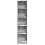 Engineered wood bookshelf in Sonoma gray, 40x24x176 cm. by , Bookcases and shelves - Ref: Foro24-857797, Price: 59,76 €, Disc...