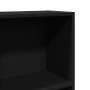 Engineered wood black shelf 60x24x143 cm by , Bookcases and shelves - Ref: Foro24-857813, Price: 64,61 €, Discount: %