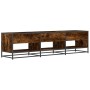 TV stand made of smoked oak engineered wood 180x40x46 cm by , TV Furniture - Ref: Foro24-3300807, Price: 132,07 €, Discount: %