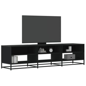 Engineered wood TV stand in black, 180x40x46 cm by , TV Furniture - Ref: Foro24-3300805, Price: 147,87 €, Discount: %