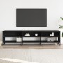 Mueble de TV madera de ingeniería negro 180x40x46 cm de , Muebles TV - Ref: Foro24-3300805, Precio: 147,68 €, Descuento: %