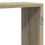 Engineered oak Sonoma wall shelf 129x18x42 cm by , Shelves and shelves - Ref: Foro24-853220, Price: 42,57 €, Discount: %