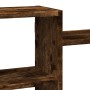 Engineered smoked oak wood wall shelf 129x18x42 cm by , Shelves and shelves - Ref: Foro24-853222, Price: 48,25 €, Discount: %