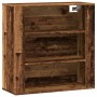 Wandregal aus Holz, verwittertes Ingenieurholz, 80x33x80cm. von , Schränke und Lagerung - Ref: Foro24-857087, Preis: 63,28 €,...