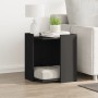 Cat litter box furniture made of black engineered wood, measuring 42x42x51 cm. by , Cat furniture - Ref: Foro24-857743, Price...