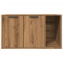 Cat litter box furniture made of oak wood, artisanal, 80x50x45 cm. by , Cat furniture - Ref: Foro24-857741, Price: 85,44 €, D...