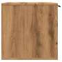 Cat litter box furniture made of oak wood, artisanal, 80x50x45 cm. by , Cat furniture - Ref: Foro24-857741, Price: 85,44 €, D...