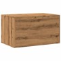 Cat litter box furniture made of oak wood, artisanal, 80x50x45 cm. by , Cat furniture - Ref: Foro24-857741, Price: 85,44 €, D...