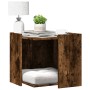 Smokey oak wood cat litter box furniture 53x53x51 cm by , Cat furniture - Ref: Foro24-857755, Price: 54,32 €, Discount: %