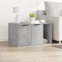 Cat litter box furniture in gray wood and concrete 80x50x45 cm by , Cat furniture - Ref: Foro24-857736, Price: 87,07 €, Disco...