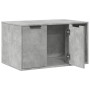 Cat litter box furniture in gray wood and concrete 80x50x45 cm by , Cat furniture - Ref: Foro24-857736, Price: 87,07 €, Disco...