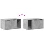 Cat litter box furniture in gray wood and concrete 80x50x45 cm by , Cat furniture - Ref: Foro24-857736, Price: 87,07 €, Disco...