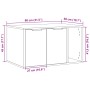 Mueble arenero para gatos madera gris hormigón 80x50x45 cm de , Mobiliario para gatos - Ref: Foro24-857736, Precio: 87,07 €, ...