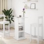 Bar table with white engineered wood storage 60x60x102 cm by , Kitchen and dining tables - Ref: Foro24-854328, Price: 65,85 €...