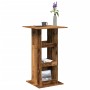 Tall bar table with aged wood storage 60x60x102 cm by , Kitchen and dining tables - Ref: Foro24-854335, Price: 67,80 €, Disco...