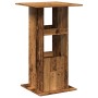 Tall bar table with aged wood storage 60x60x102 cm by , Kitchen and dining tables - Ref: Foro24-854335, Price: 67,80 €, Disco...