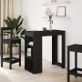 Mesa bar con estantes madera ingeniería negro 102x50x103,5 cm de , Mesas de cocina y de comedor - Ref: Foro24-854356, Precio:...