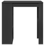 Mesa bar con estantes madera ingeniería negro 102x50x103,5 cm de , Mesas de cocina y de comedor - Ref: Foro24-854356, Precio:...