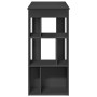 Mesa bar con estantes madera ingeniería negro 102x50x103,5 cm de , Mesas de cocina y de comedor - Ref: Foro24-854356, Precio:...