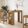 Tall table with oak wood shelves, artisan style, 102x50x103.5 cm by , Kitchen and dining tables - Ref: Foro24-854363, Price: ...