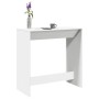 Mesa alta de bar madera ingeniería blanca 102x50x103,5 cm de , Mesas de cocina y de comedor - Ref: Foro24-854427, Precio: 86,...