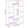 Estantería de madera de ingeniería negra 80x31x169 cm de , Librerías y estanterías - Ref: Foro24-3310299, Precio: 110,94 €, D...