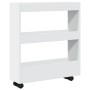 Narrow storage cart 3 levels engineered wood white by , Kitchen and dining carts - Ref: Foro24-855241, Price: 48,85 €, Discou...