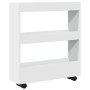 Narrow storage cart 3 levels engineered wood white by , Kitchen and dining carts - Ref: Foro24-855241, Price: 48,85 €, Discou...