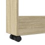 Narrow storage cart 3 levels oak Sonoma wood by , Kitchen and dining carts - Ref: Foro24-855243, Price: 48,50 €, Discount: %