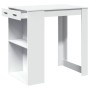 Mesa alta de bar madera ingeniería blanca 102x70x103,5 cm de , Mesas de cocina y de comedor - Ref: Foro24-3309321, Precio: 12...