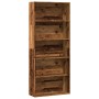 Wooden shelf aged wood engineering 80x30x189 cm by , Bookcases and shelves - Ref: Foro24-3314676, Price: 100,93 €, Discount: %